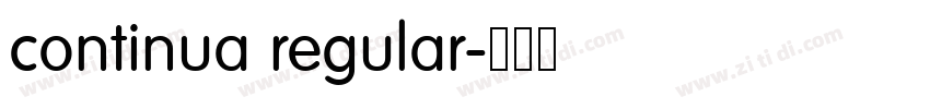 continua regular字体转换 continua regular字体转换